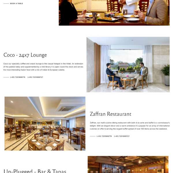“Before-and-after screenshots of a website redesign, showcasing the impact of professional development on aesthetics and functionality for businesses.”